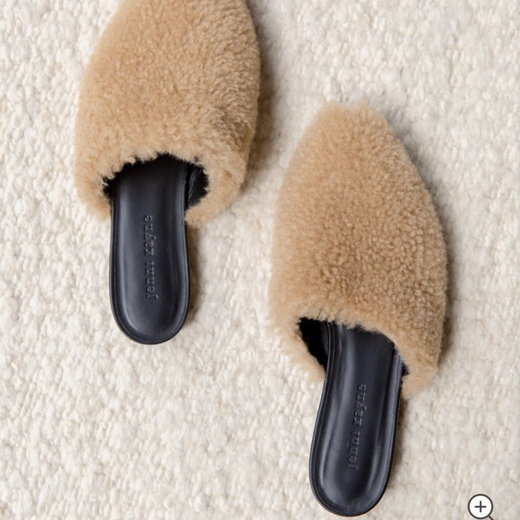 Jenni Kayne Shearling Mules Size 38 - Picture 3 of 4